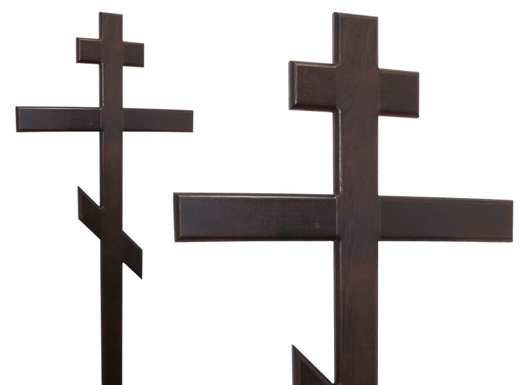 Крест на могилу из дерева